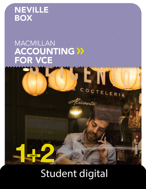 Macmillan Accounting VCE Units 1&2 6E Student Digital access
