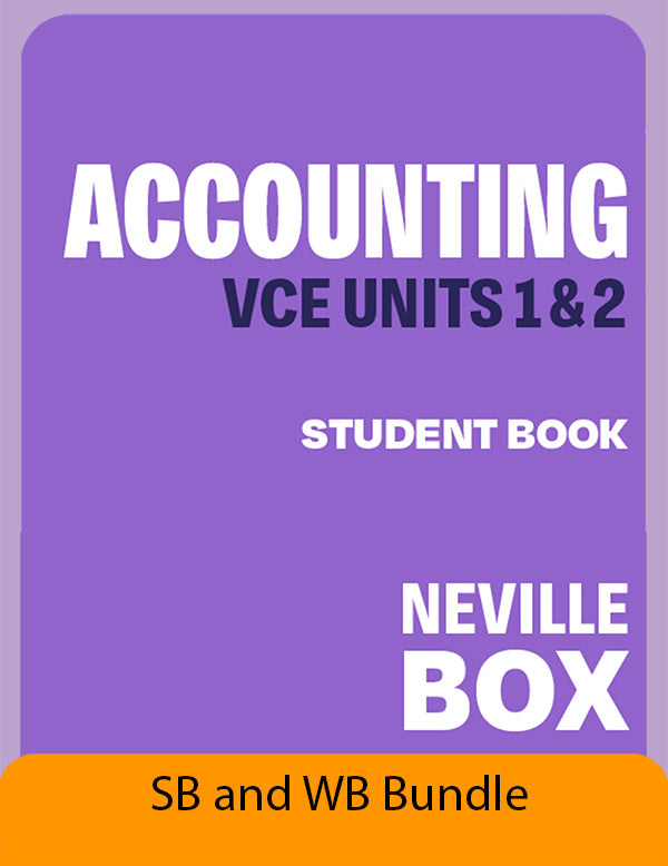 Accounting, VCE Units 1&2 Bundle 7e (Student Book + Workbook + Digital) New 7th edition revised to align with 2025 Study Design