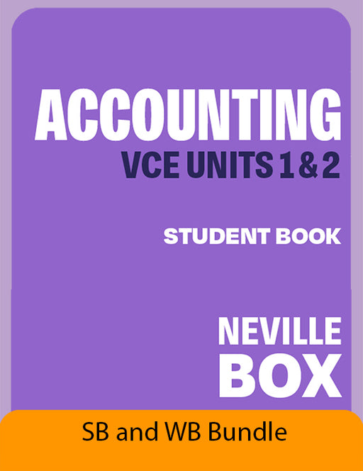 Accounting, VCE Units 1&2 Bundle 7e (Student Book + Workbook + Digital) New 7th edition revised to align with 2025 Study Design