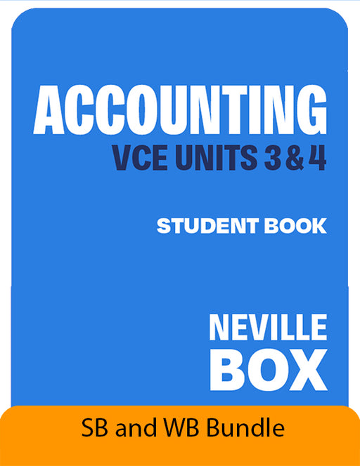 Accounting, VCE Units 3&4 Bundle 7e (Student Book + Workbook + Digital) (New 7th edition revised to align with 2025 Study Design)