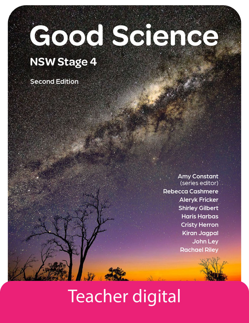 Good Science NSW Stage 4 2e Teacher Digital Access (for the new NSW 7-10 Science syllabus)