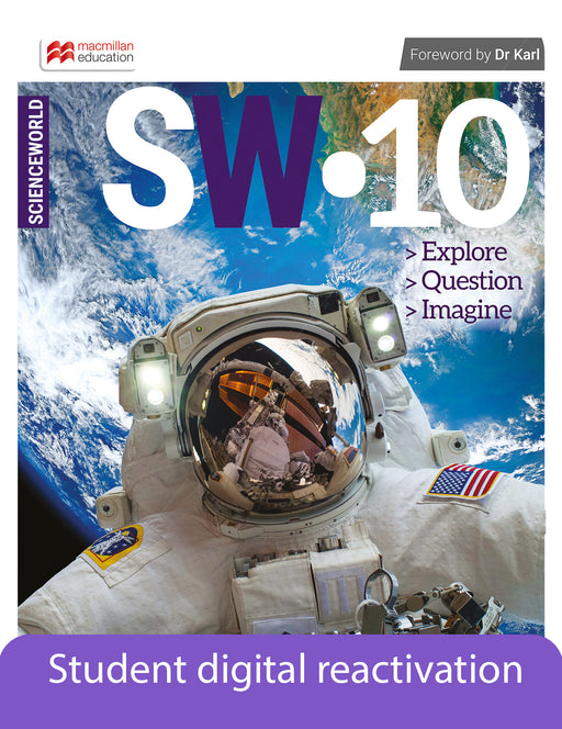 ScienceWorld Victorian Curriculum 10 Student Book Digital 1-year reactivation code