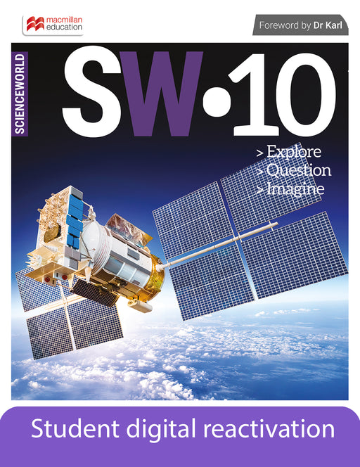 ScienceWorld Western Australian Curriculum 10 Student Book Digital 1-year reactivation code