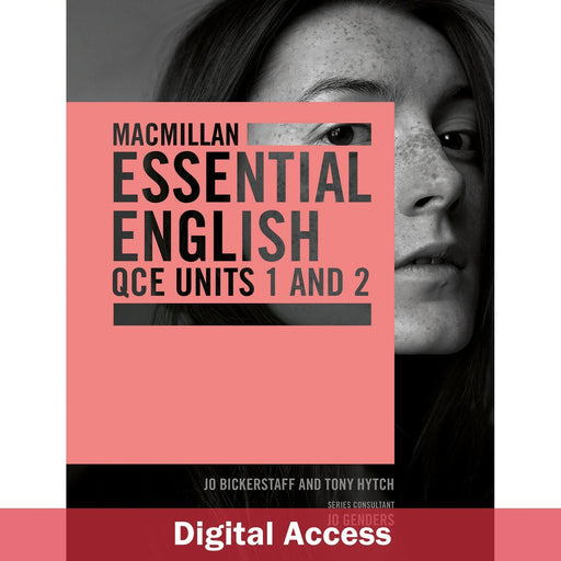 Macmillan Essential English QCE Units 1&2 Student Digital access