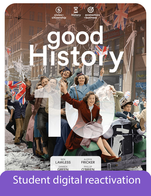 Good History 10 Student Book 1-year reactivation code