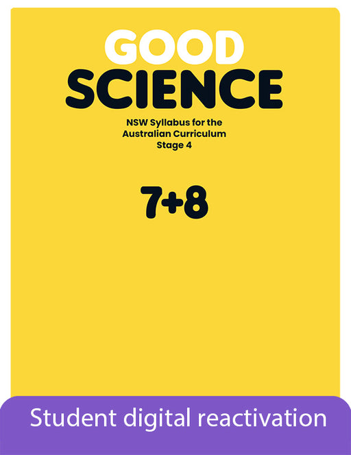 Good Science NSW Syllabus Stage 4 Student Book 2-Year Reactivation Code